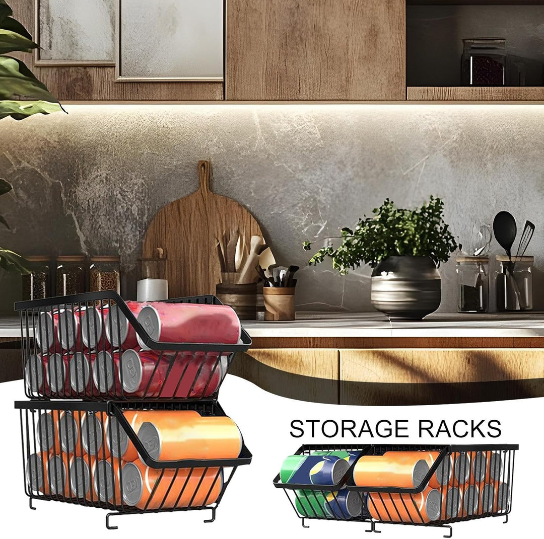 Dosenregal-Organizer, stapelbarer Eisen-Spender, robustes Dosenregal, platzsparendes Design, ideal f