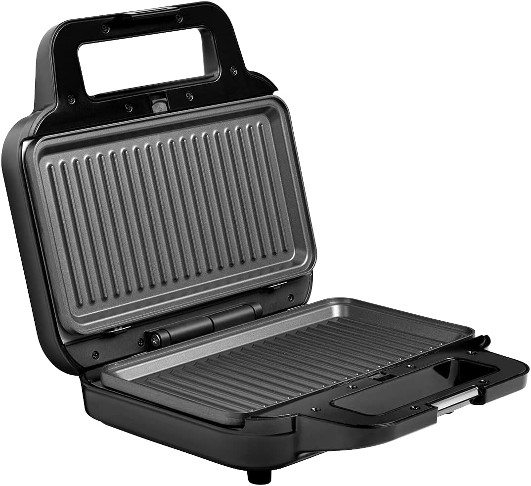 CONCEPT Hausgeräte Sandwichmaker mit austauschbaren Platten 4 in 1 SV3070, 900 W, schwarz
