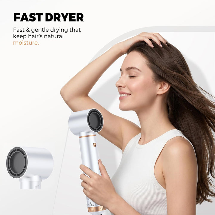 OKWRAP Haarstyler Hair Styler Set Hairstyler 5 in 1, Multistyler Haare mit FöhnRundbürste Warmluftbü