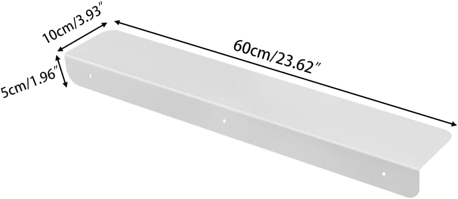 BAOYOUNI Metall Spaltabdeckung 60 cm Langer Spaltfüller Gap Cover Regalböden Trennwände Schmaler Lüc