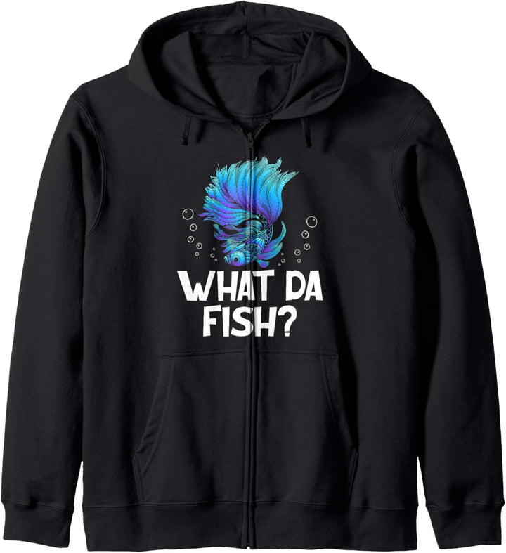 What da Fish Was zum Fisch, Angler Aquarianer Kapuzenjacke