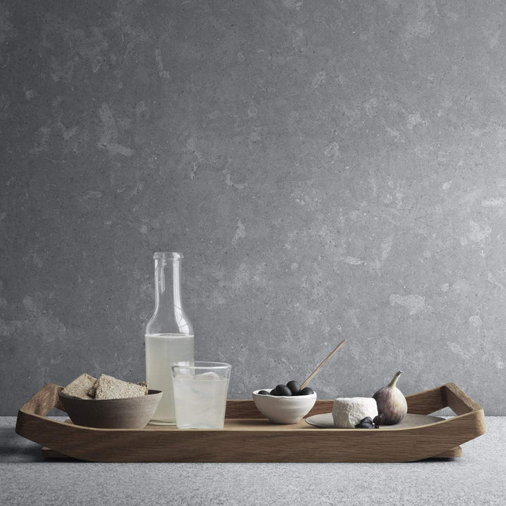 Georg Jensen GJ 3390239 Barbry Tablett Eichenholz, braun, 6,6 x 32 x 51,8 cm