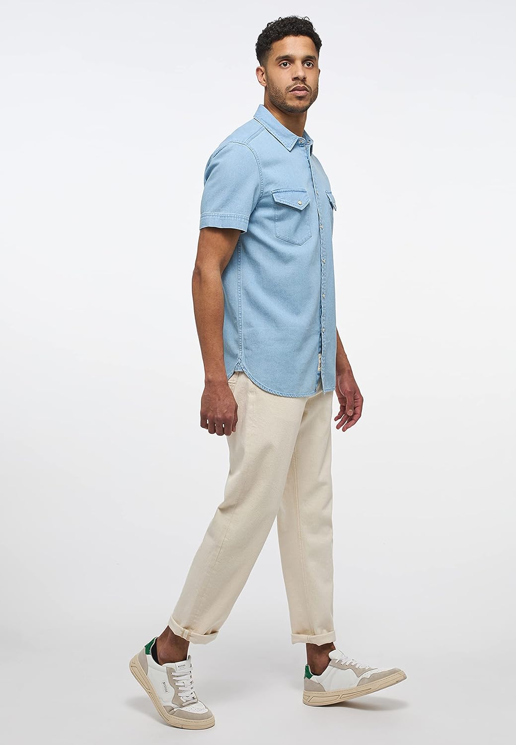 MUSTANG Herren Jeans Hose Style Denver Cropped 31W / 30L Whisper White, 31W / 30L Whisper White