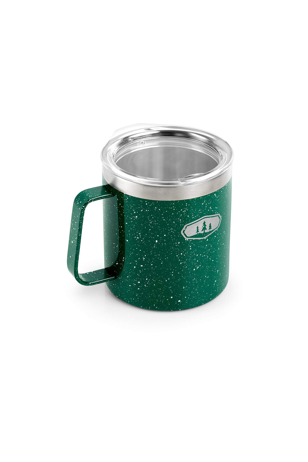 GSI Outdoors Glacier Stainless Camp Cup – 444 ml (Green Speckle) Einheitsgrösse Green, Einheitsgröss