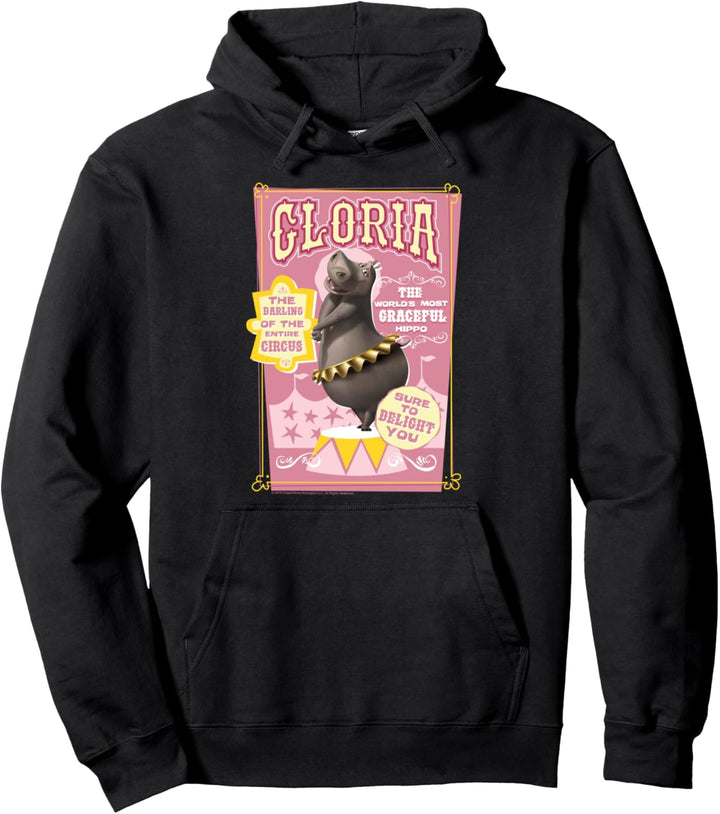 Madagascar Gloria Circus Darling Text Poster Pullover Hoodie