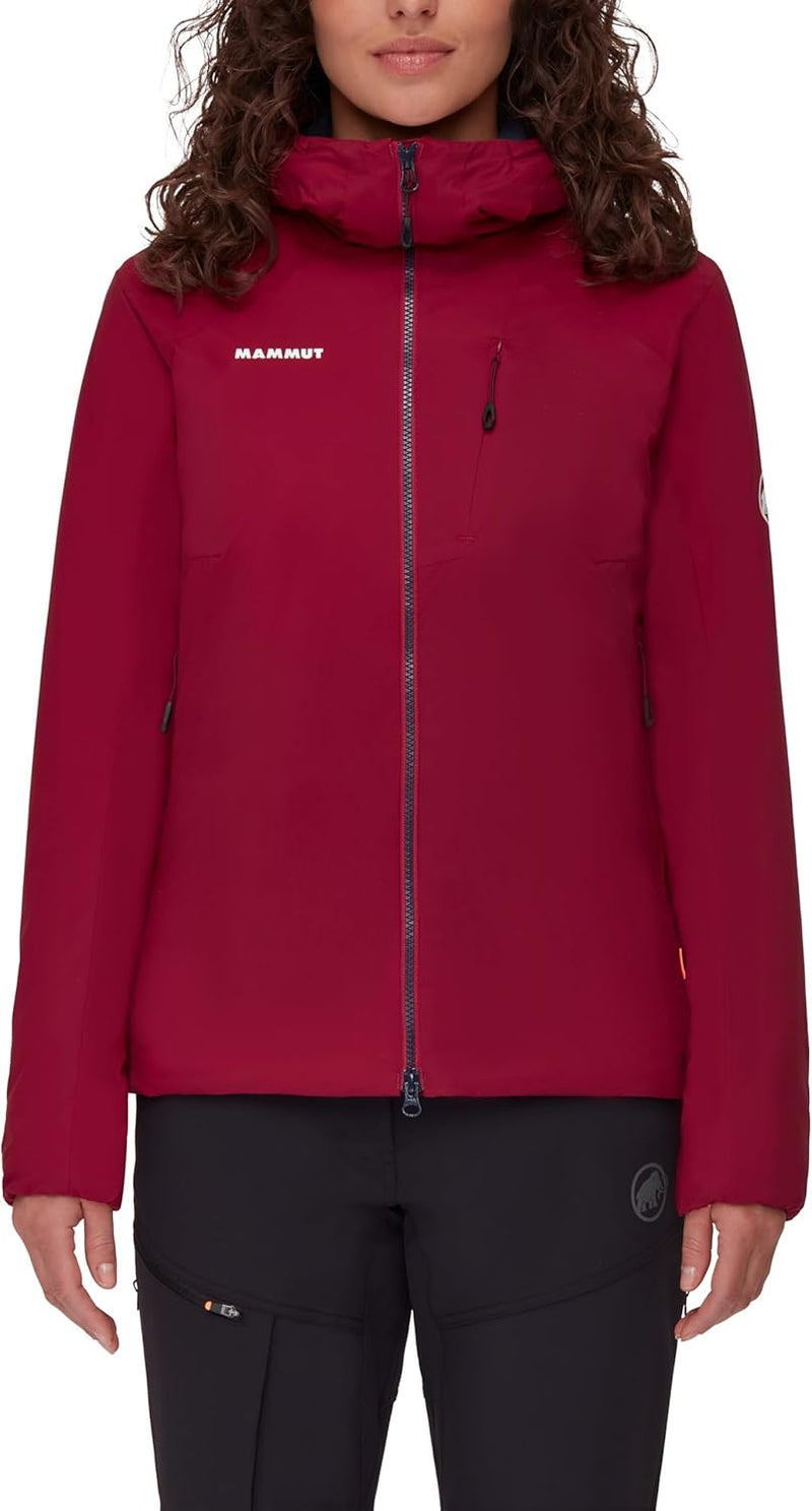 Mammut Damen Rime in Flex Hooded Jacket Women Isolationsjacke mit Kapuze S blood red, S blood red