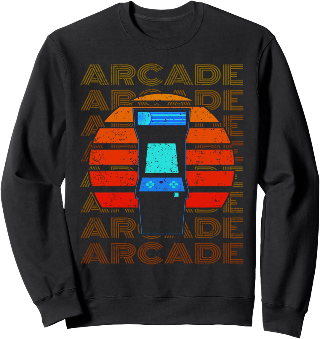 Retro 80er Jahre Arcade-Videospiel-Spieler Gamer Sweatshirt