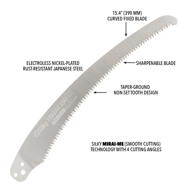 Silky Ersatzsägeblatt Ibuki, Sägelänge 390 mm, Zahnweite 4,62 mm Ersatzblatt, Ersatzblatt