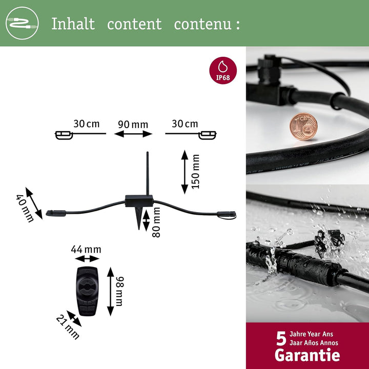 Paulmann 180.11 Outdoor Plug & Shine Controller IP68 Remote Control 18011 Fernbedienung Aussenleucht