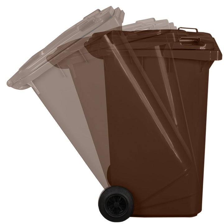 Mülltonne Mülltonne Abfalltonne | PN-EN 840 | 240 Liter | mit Rädern | Befestigungssystem für mechan