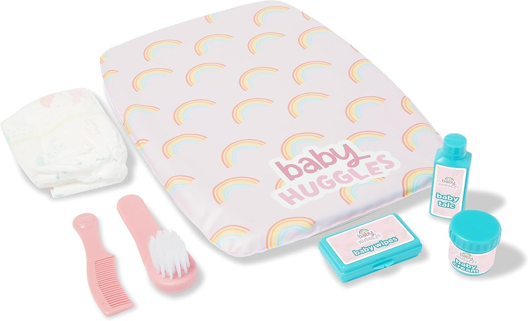 Casdon Changing Mat Set, Dolls Changing Mat & Care Set for Children Aged 3+, Includes Reusable Nappy