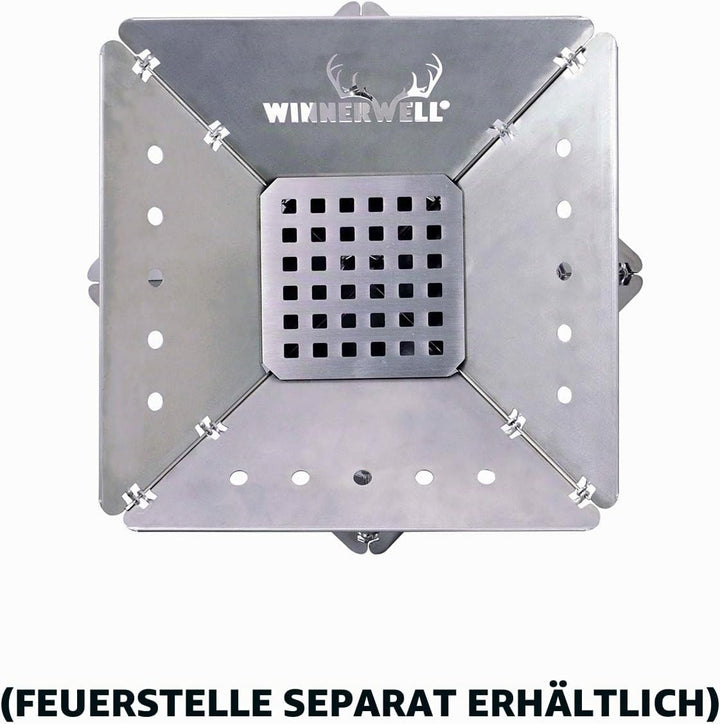 Winnerwell Kohlegitter Zubehör für mittelgrosse Flatfold Feuerstelle