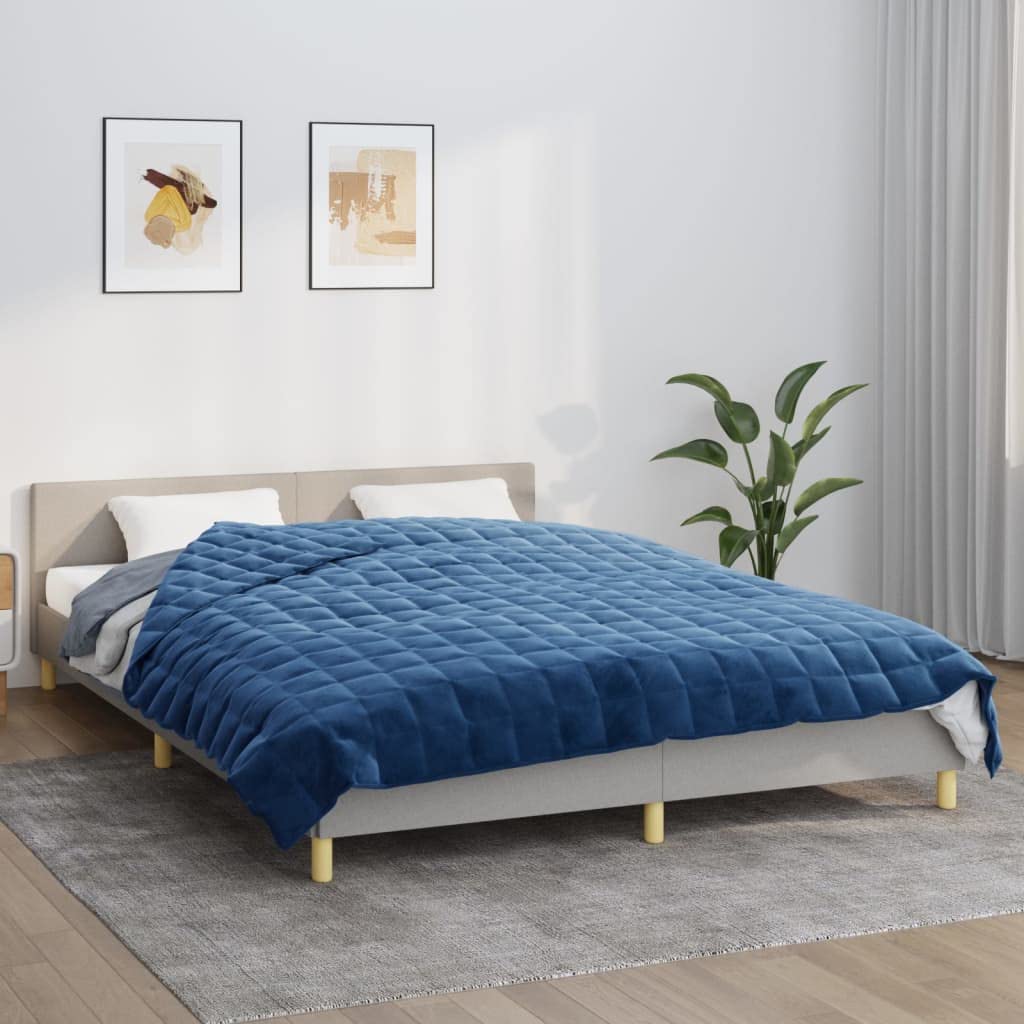 Gecheer Gewichtsdecke Blau 220x235 cm 15 kg Stoff 220x235cm;1;15 kg Blau, 220x235cm;1;15 kg Blau