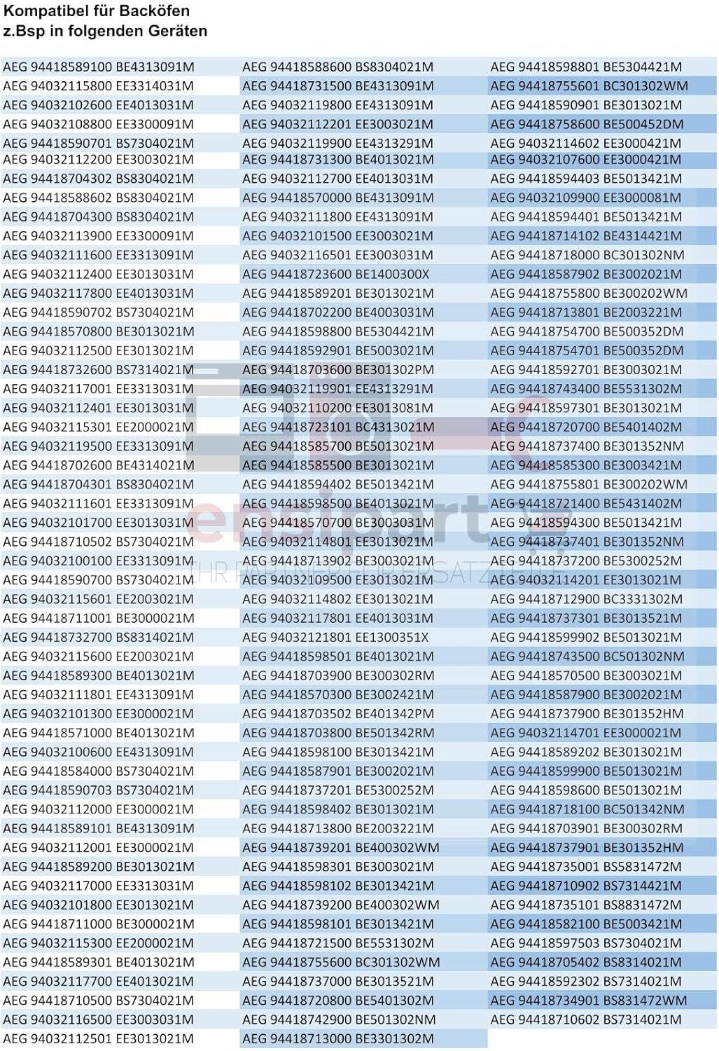 ensipart Aussenfenster für Backofentüre 595x470 mm Frontfenster mit scharzem Rahmen und Edelstahlble