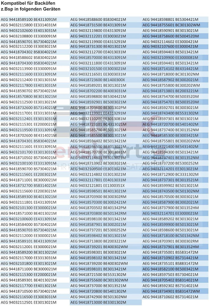 ensipart Aussenfenster für Backofentüre 595x470 mm Frontfenster mit scharzem Rahmen und Edelstahlble