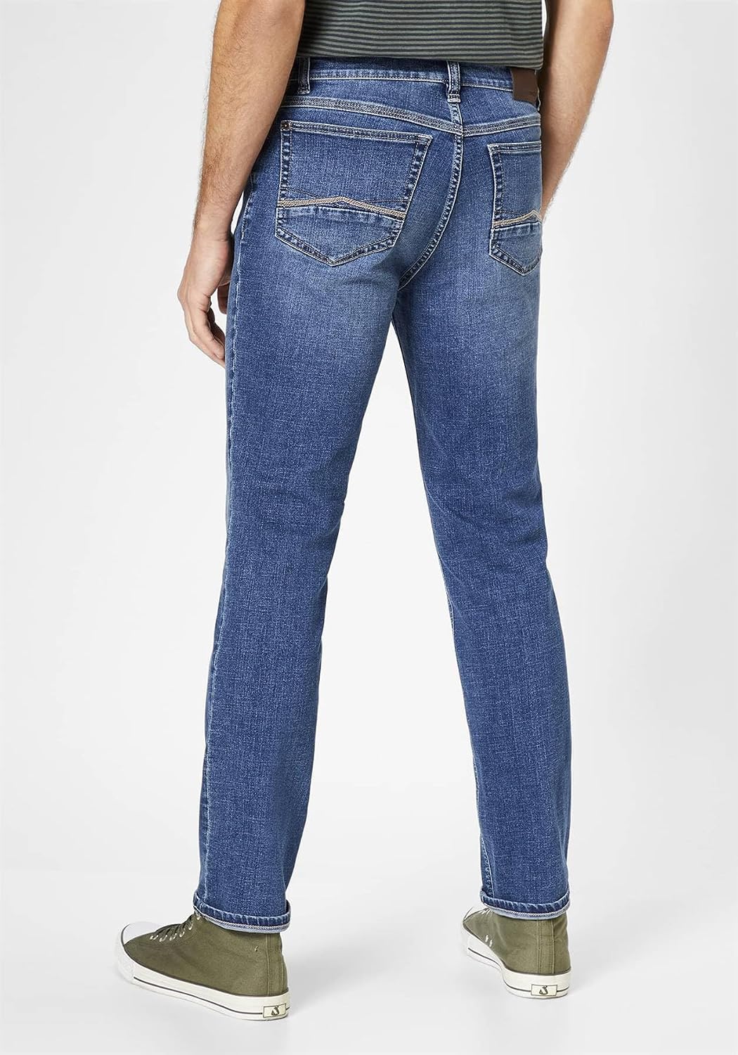 Paddocks Slim-Fit Jeans Motion &amp; Comfort Elastizität Pipe 34W / 28L Mid Blue, 34W / 28L Mid Blue