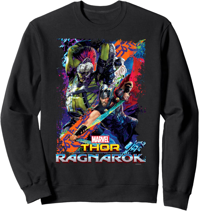 Marvel Thor Ragnarok Hulk Neon Pop Poster Sweatshirt