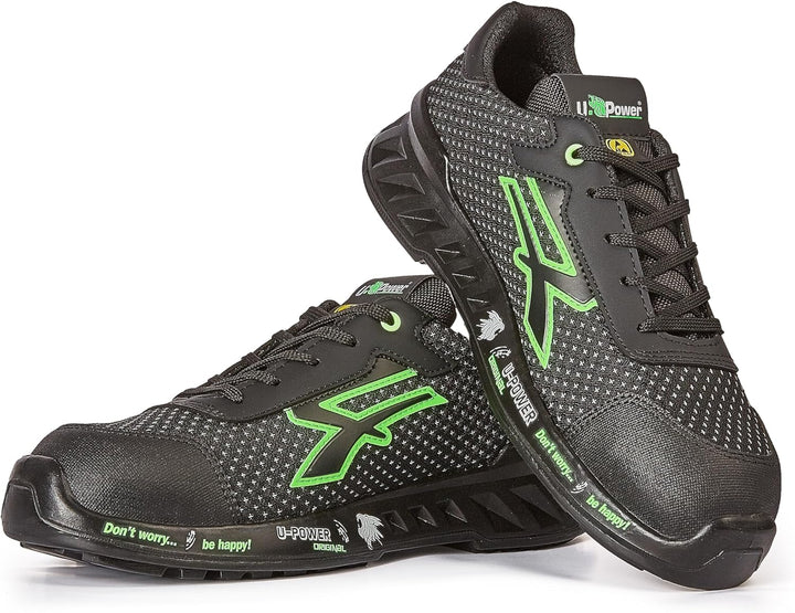 U-Power RED Leve Steve, Sicherheitsschuhe, leichte, durchtrittsichere Unisex-Turnschuhe, Bastsohle,