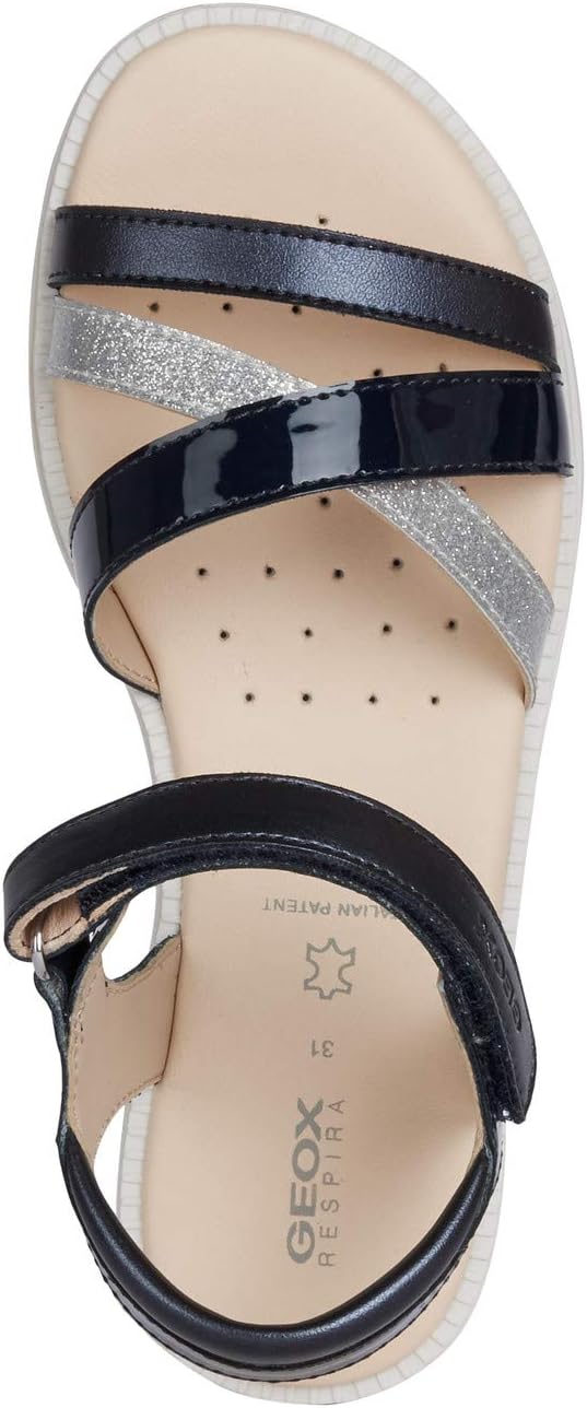 Geox J Sandal Karly Girl Mädchen Sandal 37 EU Navy, 37 EU Navy