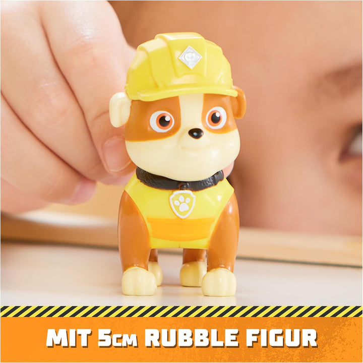 Rubble & Crew - Planierraupen-Baufahrzeug mit Rubble-Figur (Basis Fahrzeug), Spielzeug für Kinder ab