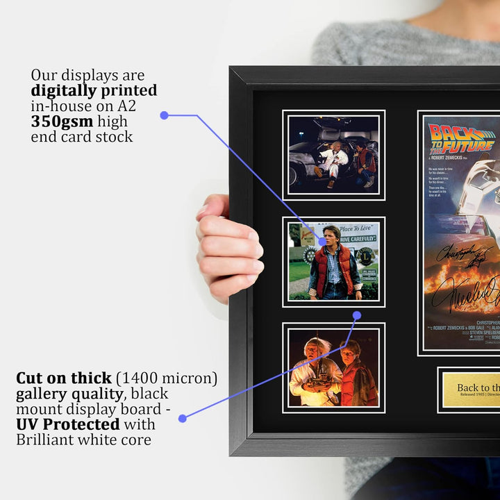 HWC Trading FR A2 Back to the Future Geschenke Geducktes Signiertes Autogramm Präsentationsdisplay f