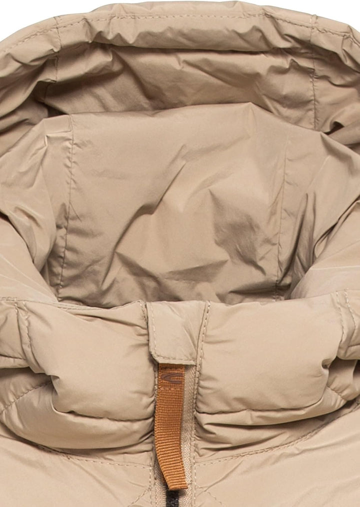 camel active Damen Steppmantel aus recyceltem Polyester 40 Beige, 40 Beige