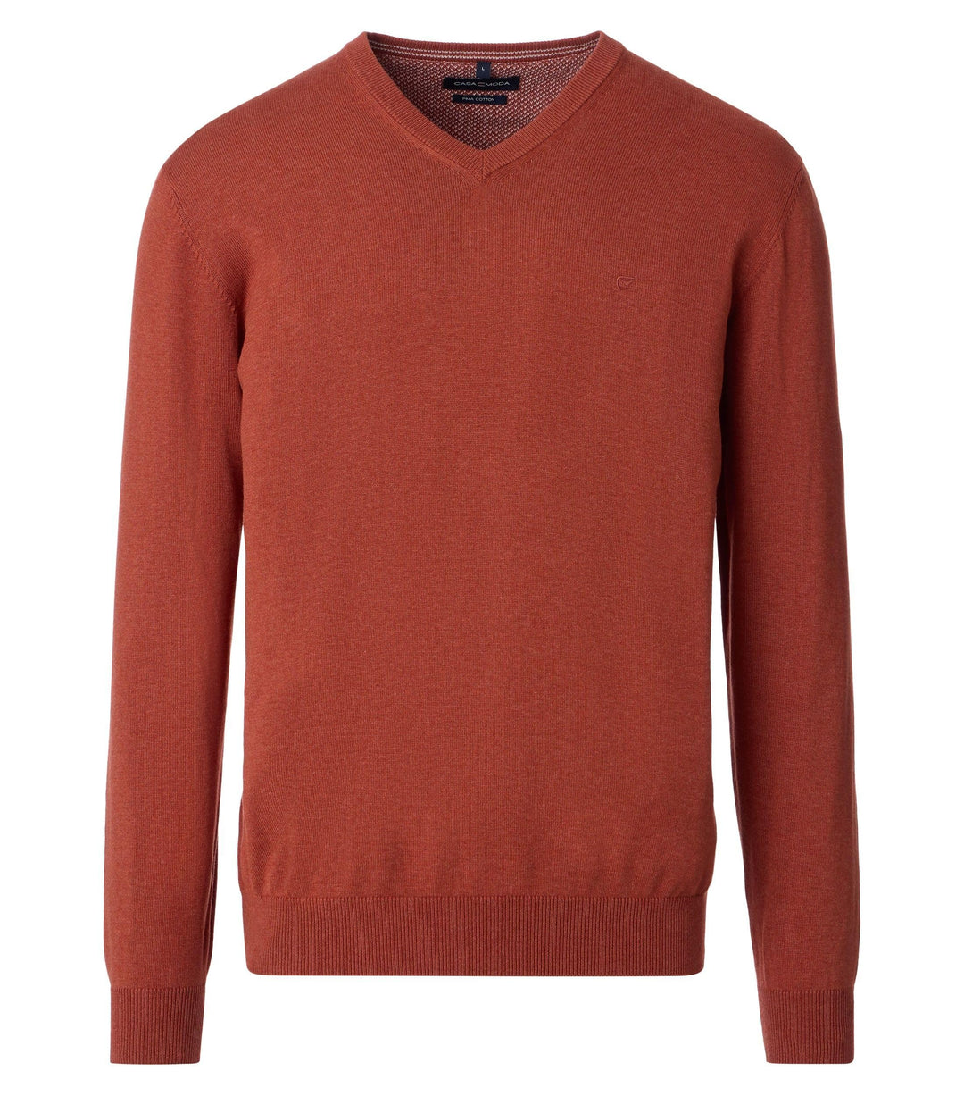 CASAMODA Herren Pullover S 487- Orange, S 487- Orange
