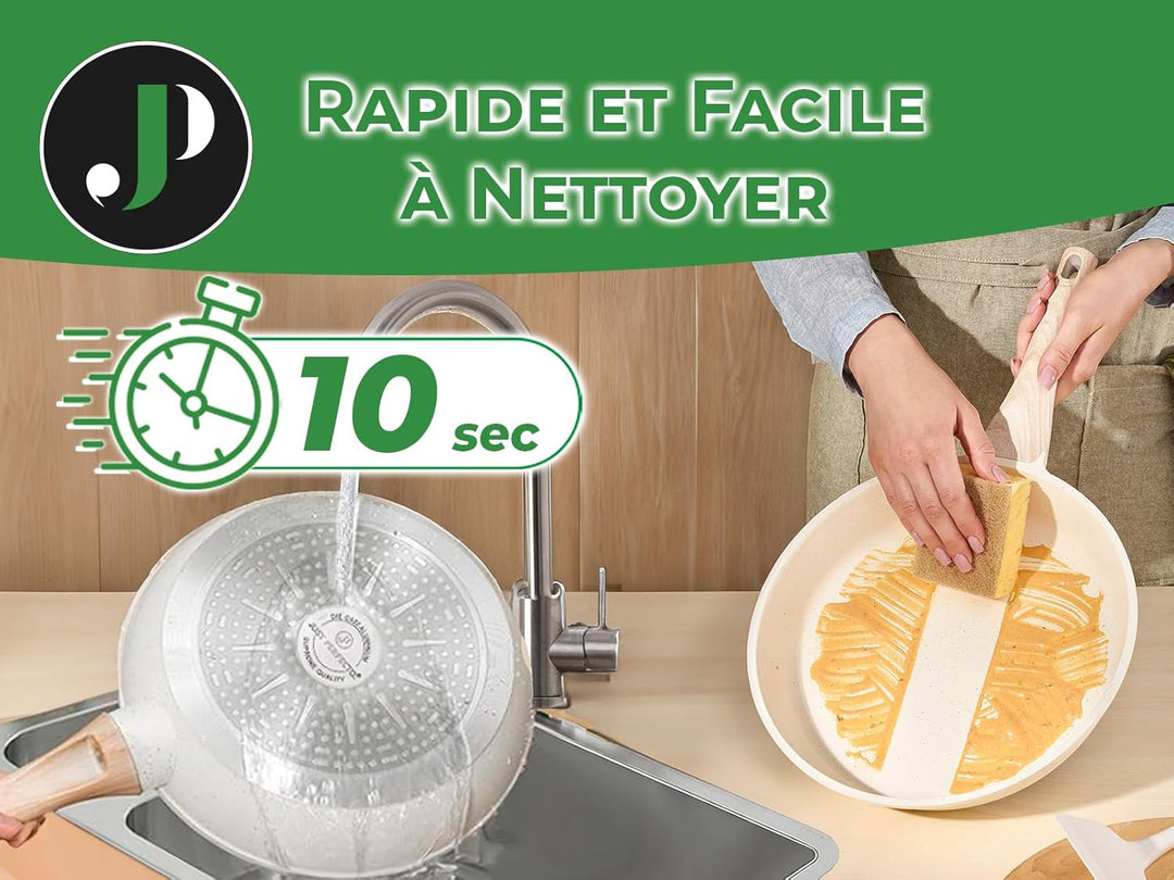 JUST PERFECTO Induktions Töpfe Set - Pfannenset mit deckel - Induktions Töpfe Set - töpfe & pfannen