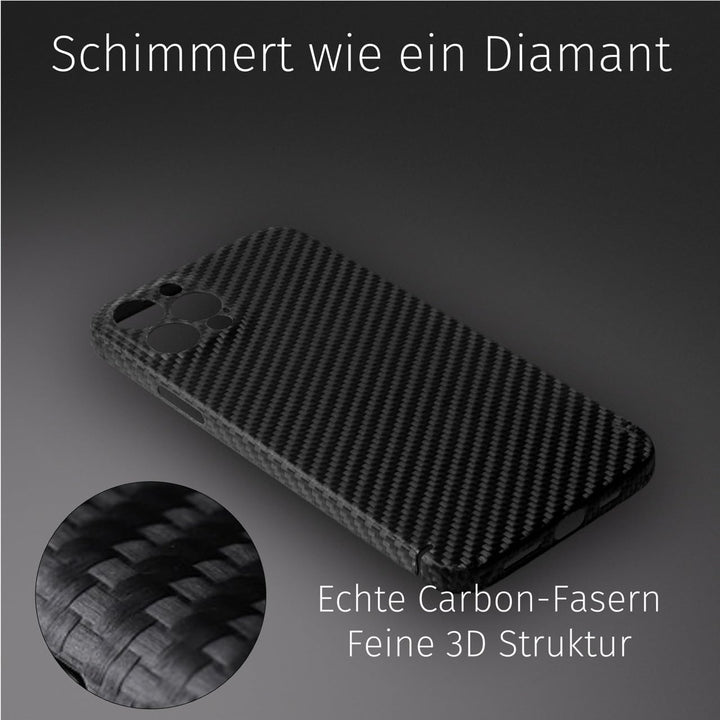 FILONO Carbon Hülle iPhone 12 Pro kompatibel mit MagSafe, ultradünn iPhone 12 Pro CARBON Case MS, iP