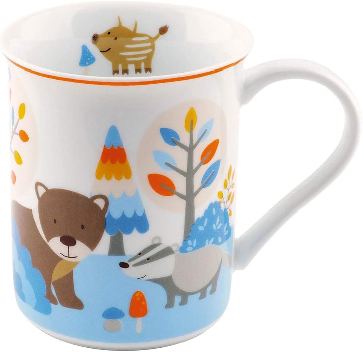 Puresigns FRIENDS Kindergeschirr Set 7-teilig - Langlebiges Design mit Waldtieren - Dachs, Bär & Wil