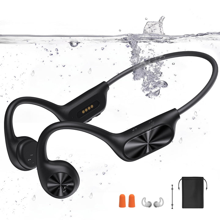 Kopfhörer Schwimmen – Knochenschall Kopfhörer Bluetooth 5.4, IPX8 Wasserdicht,Sportkopfhörer 32G Spe