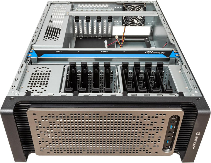 UNYKAch 4U Rack Chassis WS-SR630 4U Dual Form Workstation & IDC | Aluminiumgriffe, Kompatibilität mi