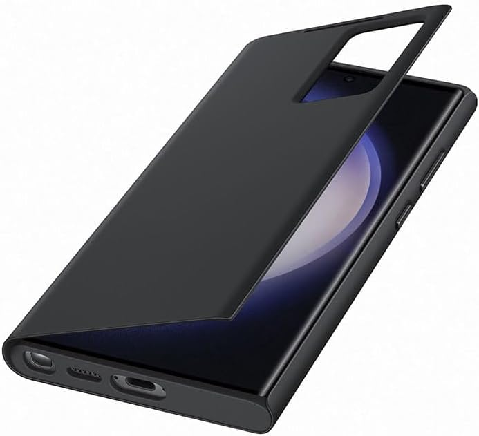 Samsung Smart View Wallet Smartphone Case EF-ZS918 für Galaxy S23 Ultra, Handy-Hülle, Kartenfach, Si