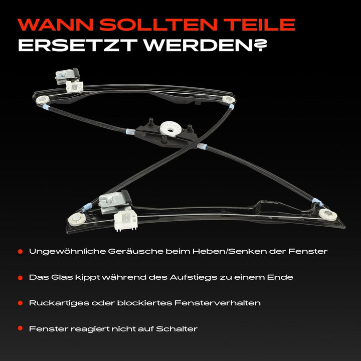 Frankberg Fensterheber elektrisch ohne Motor 4/5 Türer Vorne Links Kompatibel mit Fabia I 6Y2 6Y3 6Y