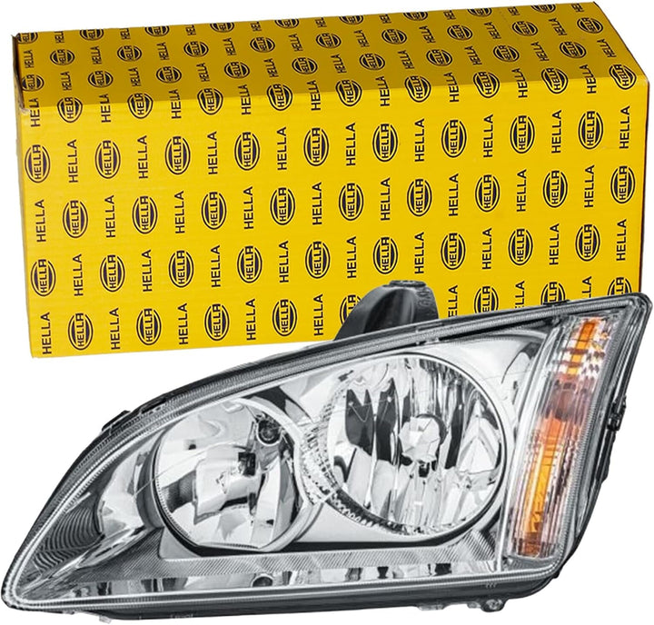 HELLA 1EL 010 201-011 Halogen Scheinwerfer - für u.a. Ford Focus II (DA_, HCP, DP) - chrom - ECE - f