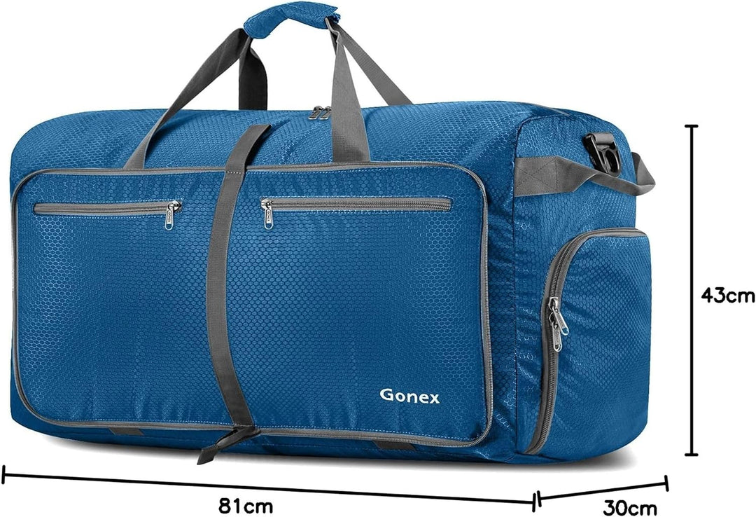 Gonex Faltbares Reisegepäck Leicht 40/60/80/100/150L Grosse Reisetasche Sporttasche für Reise Gym Ur
