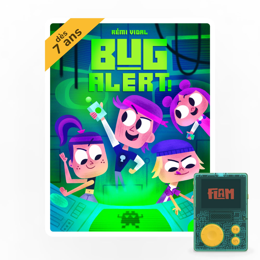 Lunii - Bug Alert Box – interaktives Audiobuch ab 7 Jahren, zum Hören auf FLAM