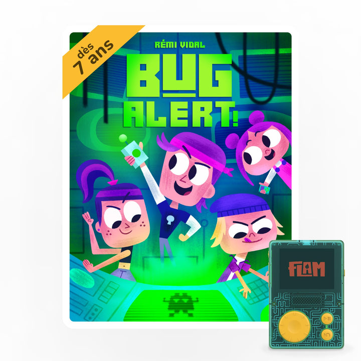 Lunii - Bug Alert Box – interaktives Audiobuch ab 7 Jahren, zum Hören auf FLAM