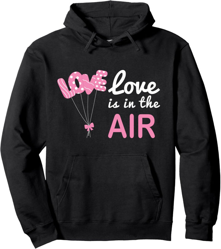 Love Is Liebe ist Valentinstag Dekoration Paare Partner Pullover Hoodie