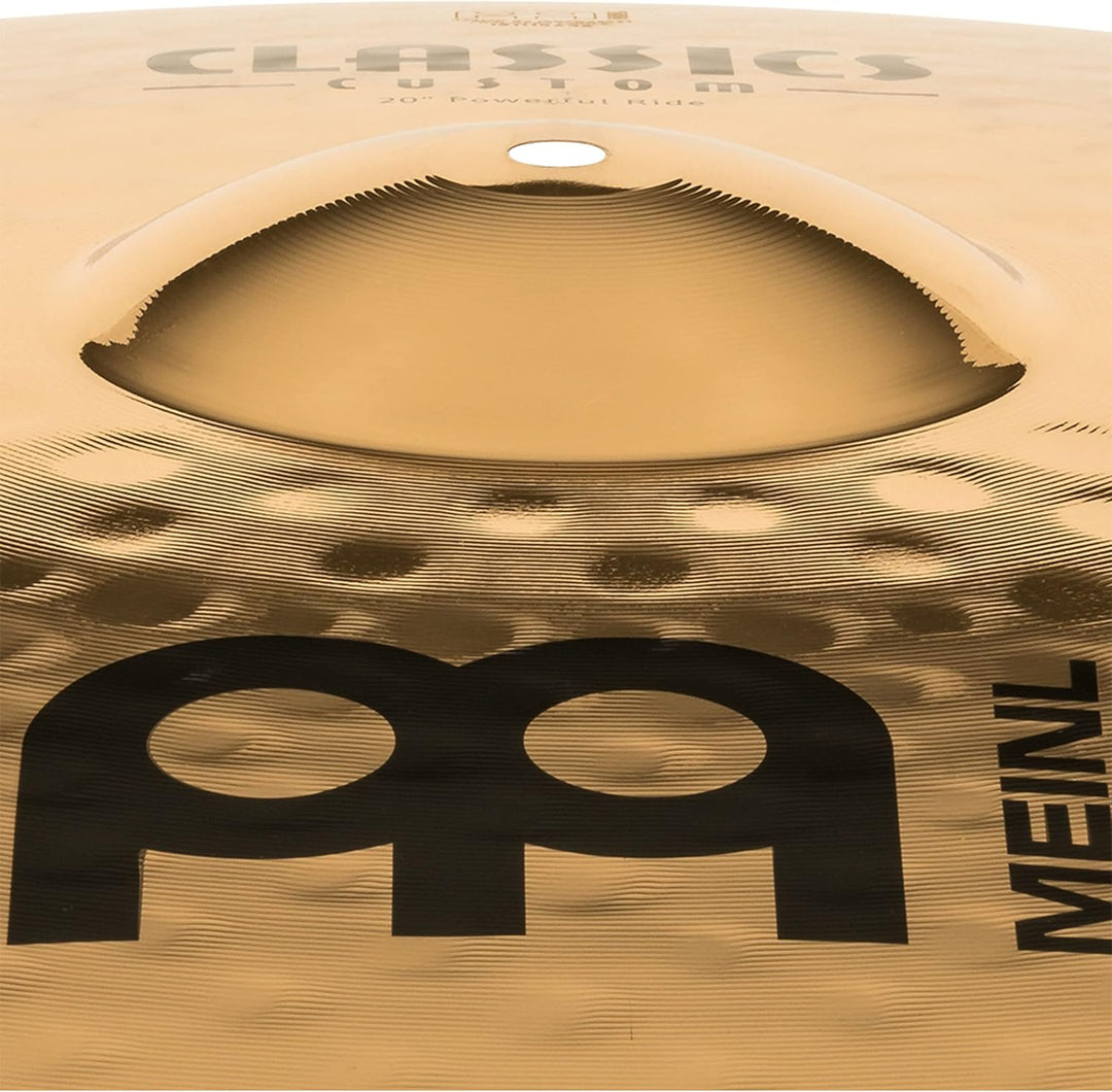 Meinl Cymbals Classics Custom Brilliant Powerful Ride 20 Zoll (Video) Schlagzeug Becken (50,80cm) B1