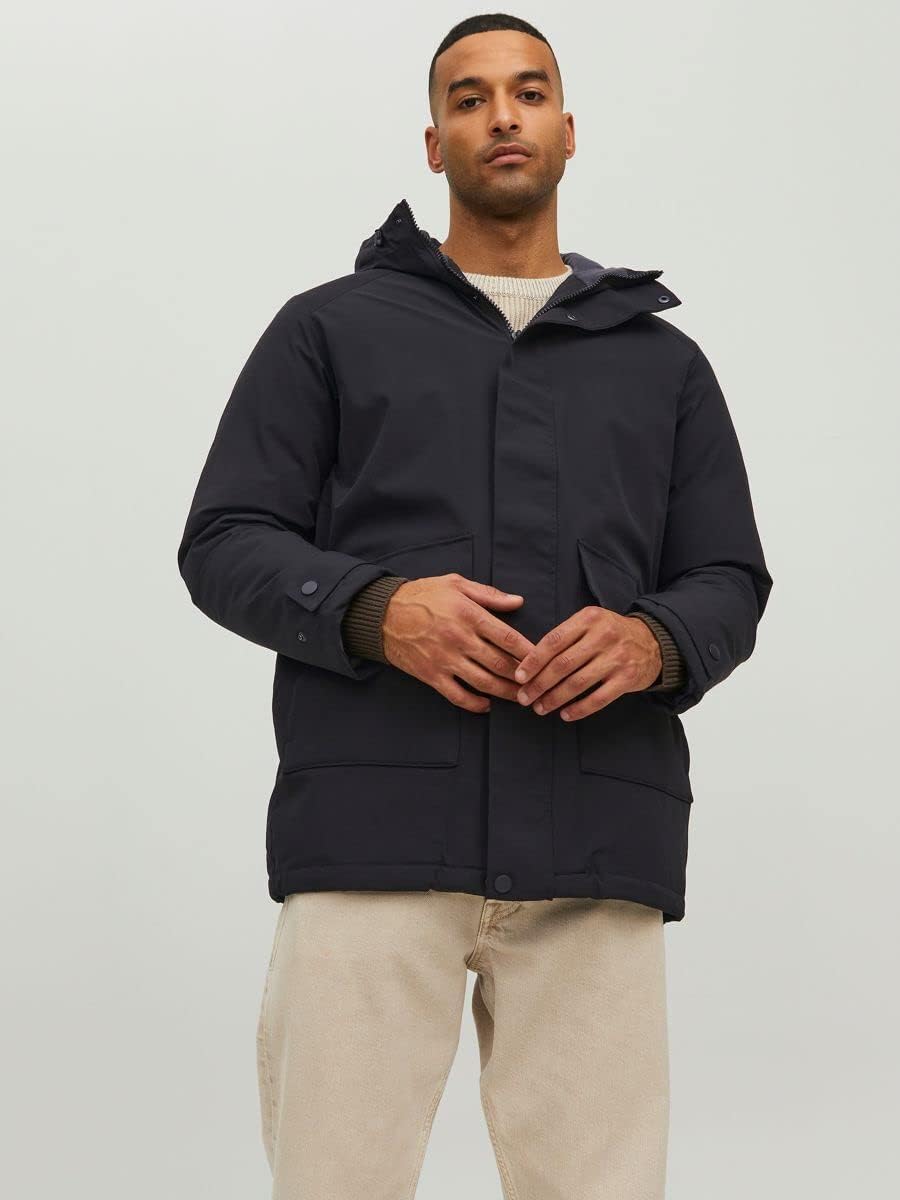 JACK & JONES Male Parka Parka S Schwarz, S Schwarz
