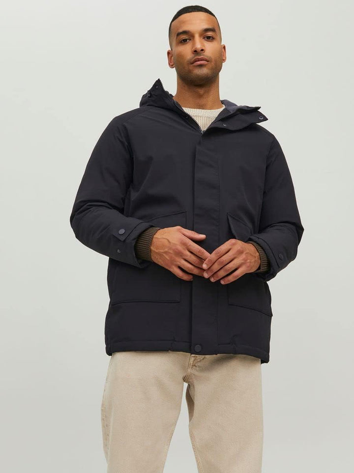 JACK & JONES Male Parka Parka S Schwarz, S Schwarz