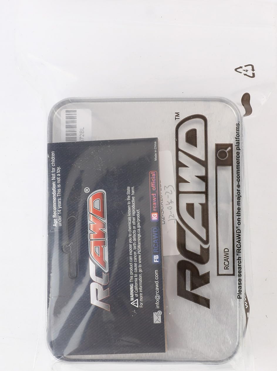 RCAWD SCX24 Axle Upgrades,CNC-gefrästes Vollmessing vorne hinten Portal-Achsengehäuse mit Stahlgetri