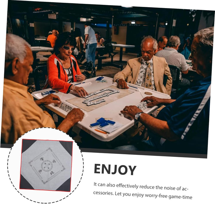 TOYANDONA Mahjong Tischdecke Party Tischläufer Karten Spielunterlage Mahjong Tischset Tischwäsche Sc