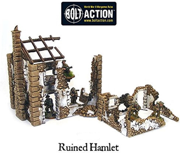 Ruined Hamlet (3x buildings) Warlord (28mm)