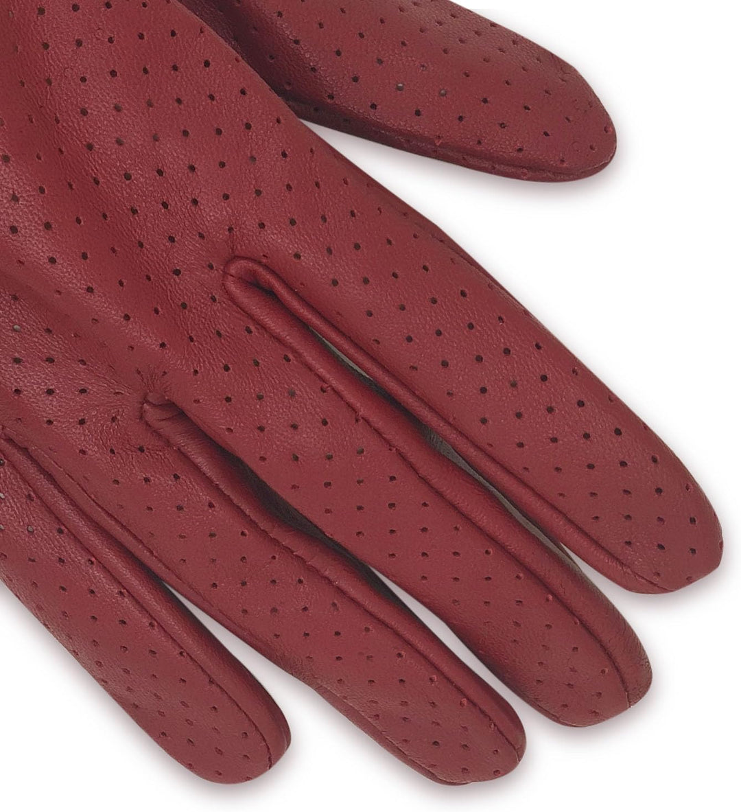 Damen Retro Weiche nd Dünne Lammfell Leder Touchscreen Fahrhandschuhe mit Maschige Large(17.78-19.05