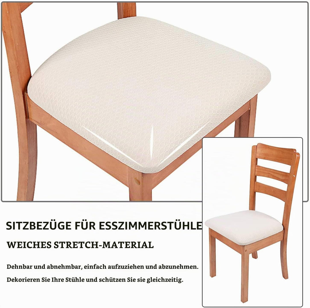 Homaxy Stretch Spandex Jacquard Esszimmerstuhl Sitzbezüge, herausnehmbarer waschbarer Anti-Staub Ess
