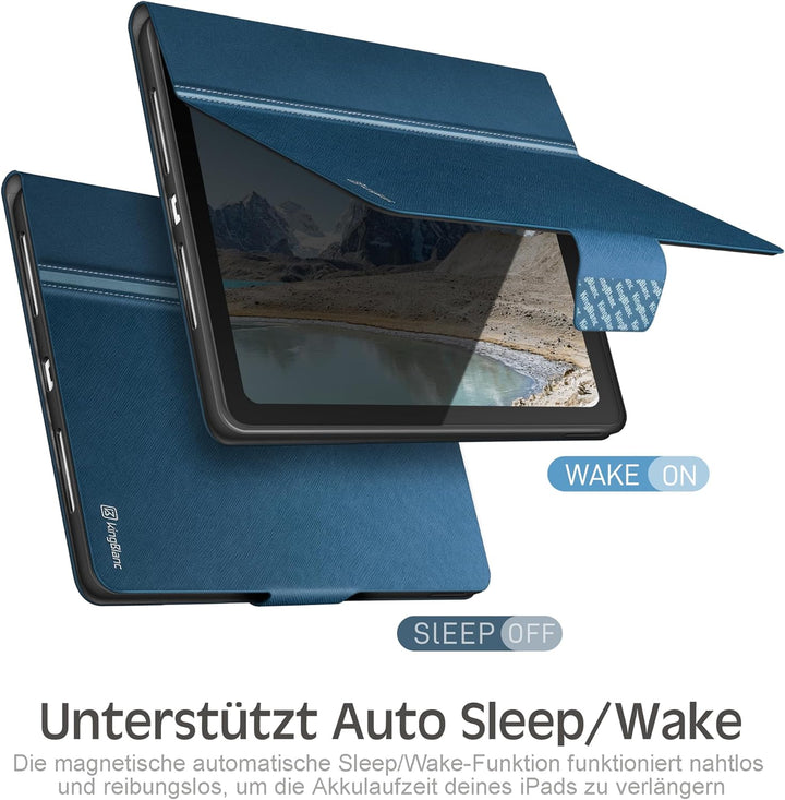 KingBlanc für iPad A16 Hülle 11. Generation 11 Zoll 2025, iPad 10. Generation 10,9 Zoll 2022 mit Pen