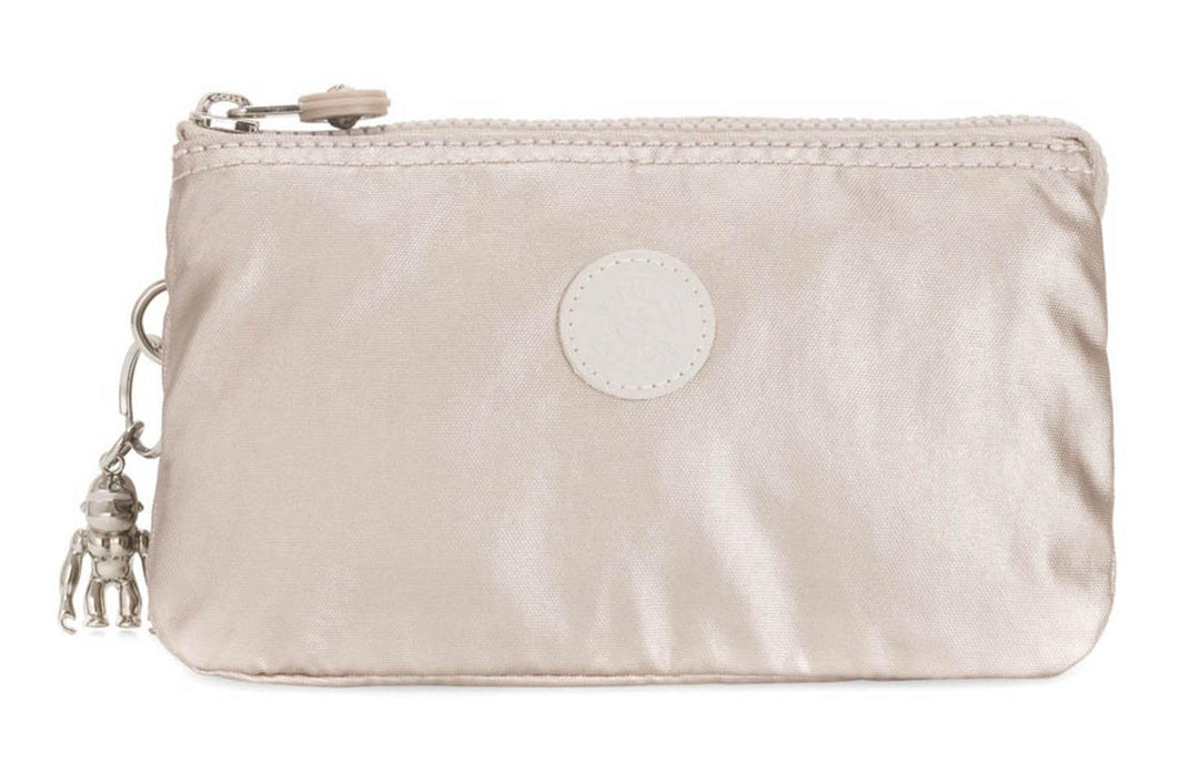 Kipling Damen Creativity L Tasche, Silber (Metallic Glow), 18.5x11x5 cm EU, Metallic Glow