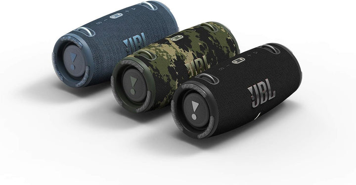 JBL Xtreme 3 Musikbox in Blau – Wasserdichter, portabler Stereo Bluetooth Speaker mit integrierter P